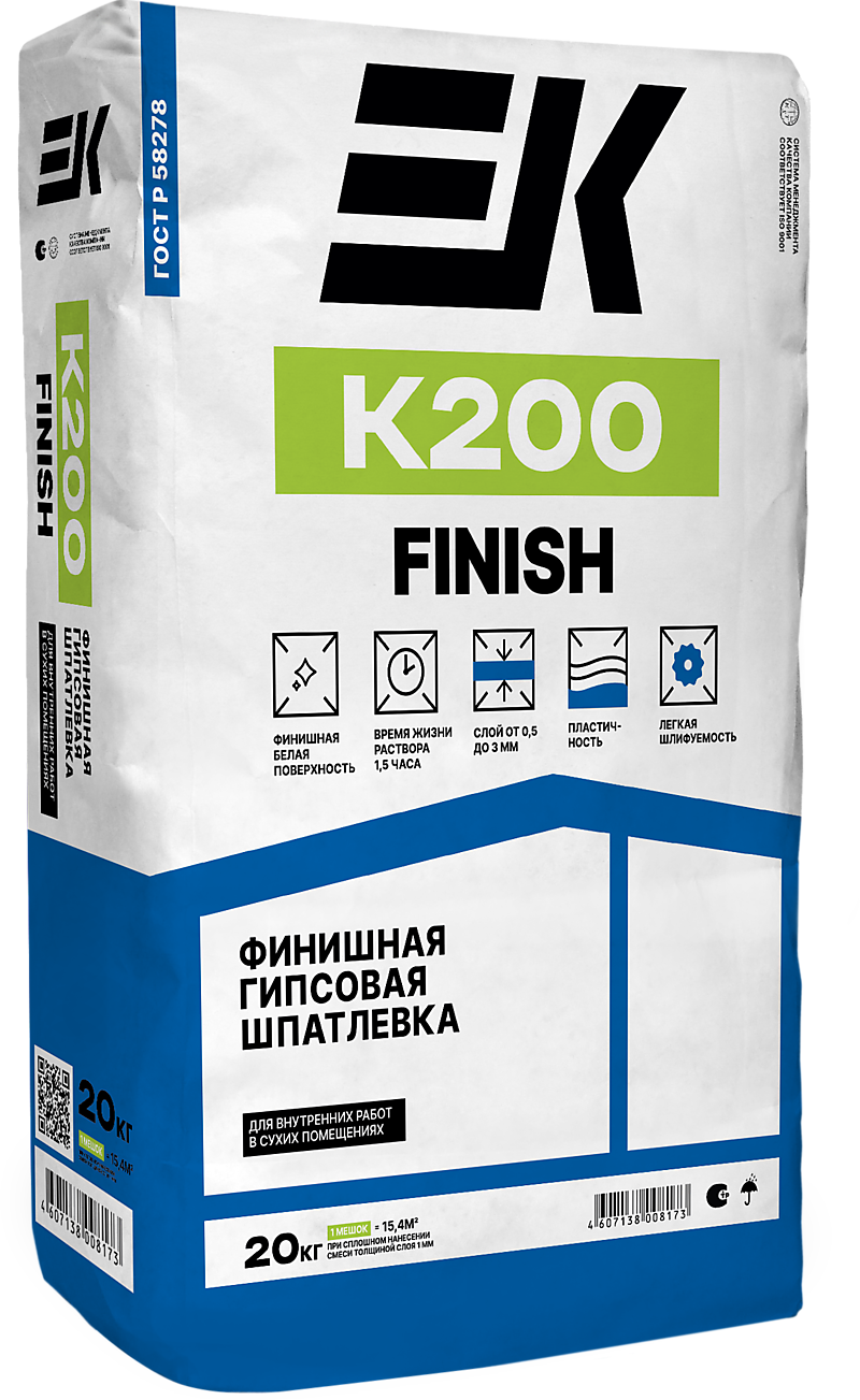 ЕК K200 FINISH мешки по 25 кг